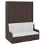 Grand lit escamotable mural avec coussin, cadre de lit pliable en bois convertible en canapé-294270726