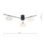 Rachata Glass Semi Flush Mount-2088255288