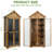 Outdoor Storage Cabinet with Adjustable Shelf & Lockable Doors, Wood & Metal for Garden Patio