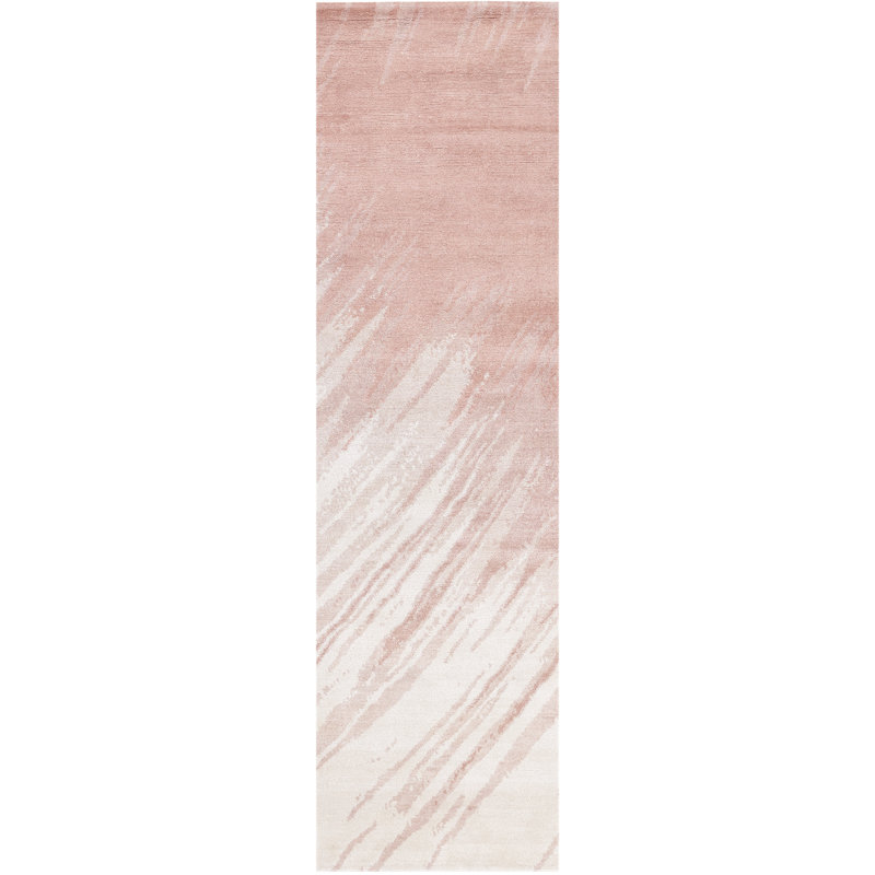 David Rockwell Splash Salmon Area Rug, Runner 2'10" x 10'