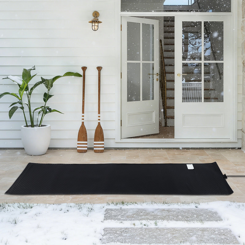 Tapis chauffant de 3 m pour faire fondre la neige, 348 W, étanche IPX6, pour l'extérieur et chauffe-pieds d'intérieur