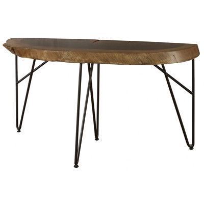 Dashrath 61'' Solid Wood Top Console Table