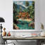 «Blue Green Tropical Paradise Hotel», reproduction d'art mural-1809628589-1809628590