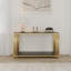 Console de rangement en bois Aaradhya avec structure en métal robuste et plateau en verre trempé-1034306751-1013220460