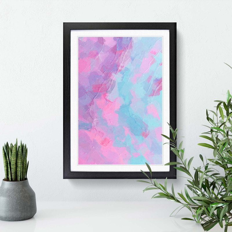 Free Light in Abstract - Picture Frame Graphic Art Print, 65cm H x 48cm W x 2cm D, Black Framed