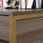 L-Shaped Desk With Open Storage (Not Include Stools)