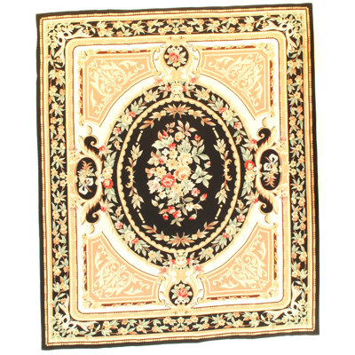 Tapis de laine ivoire tissé à la main Griffis