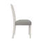Ensemble de 2 chaises d'appoint de salle à manger avec siège rembourré