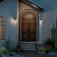 Applique murale d'extérieur 14 "avec verre transparent 14"-115680857-115680858