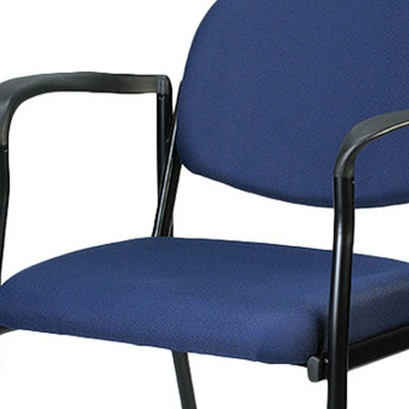 Chaise d'appoint Torino en bleu marine vif