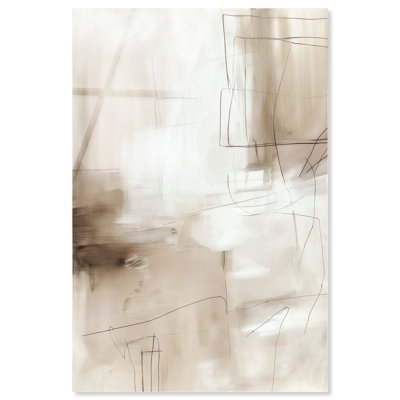 «Creamy Layers I», reproduction d'art acrylique sur toile par Art Remedy, prête à être suspendue, 10 x 15