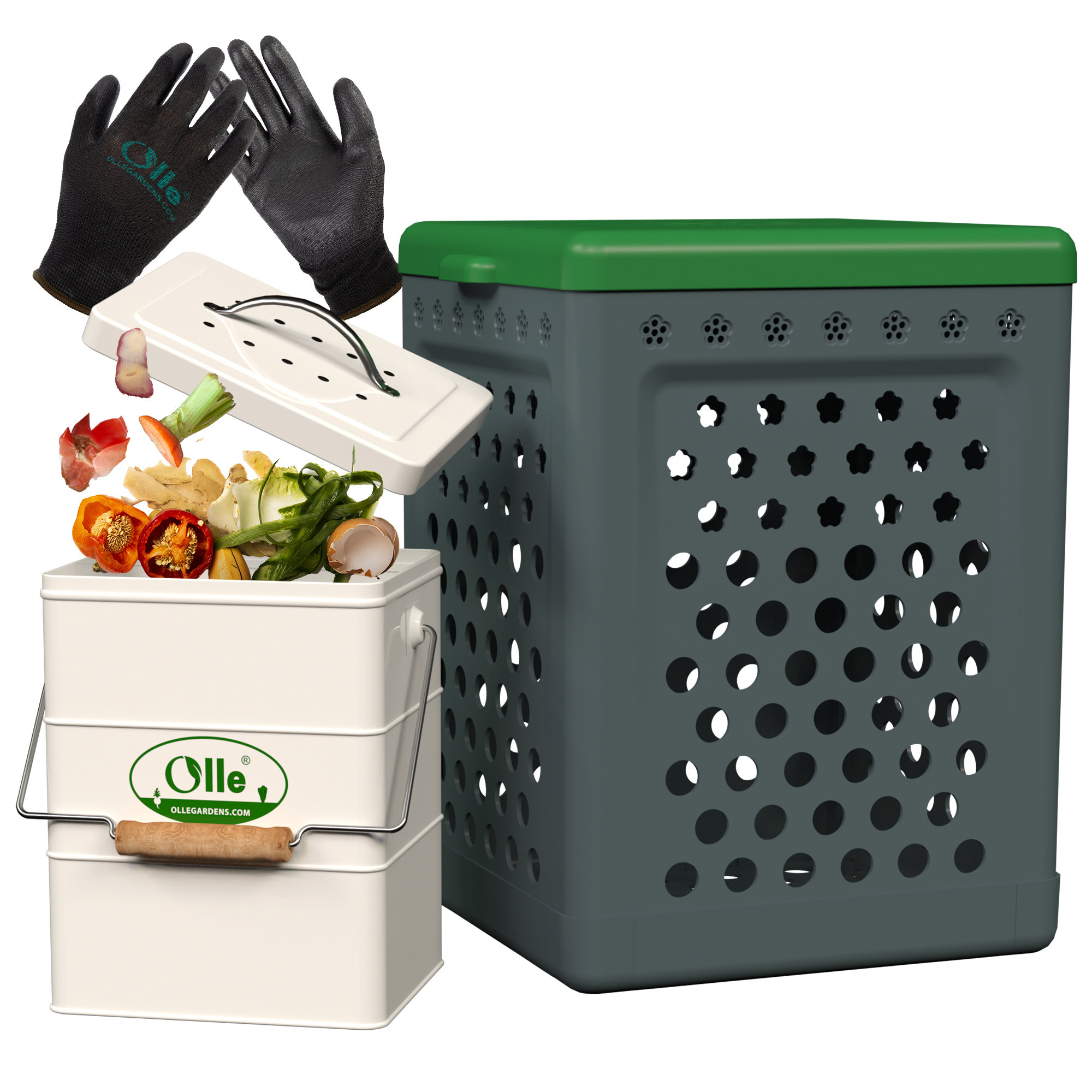 Chef'n EcoCrock Plastic Compost Bin