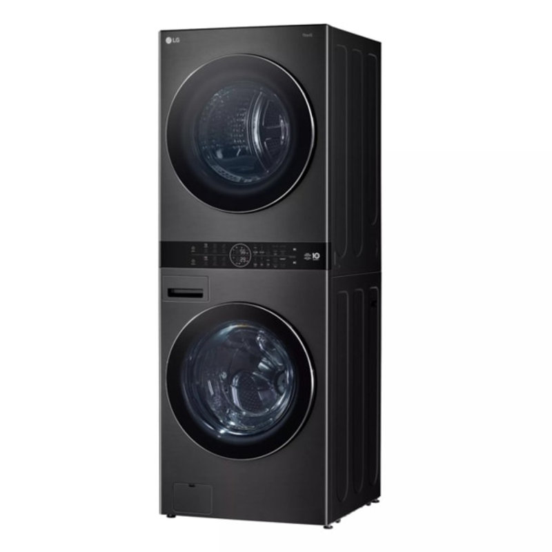 LG Single Unit WashTower with Center Control, Front Load Washer and 7.8 cu. ft. Electric Ventless Heat Pump Dryer, 5.0 cu. ft.