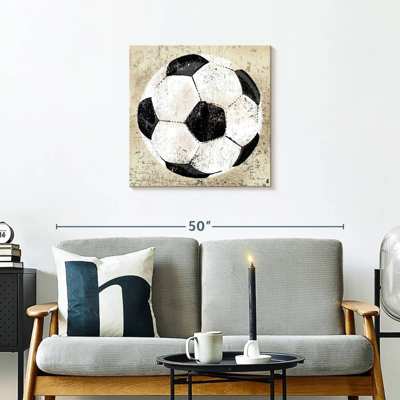 Ballon de football rétro Sirpi, H 24 po x l 24 po