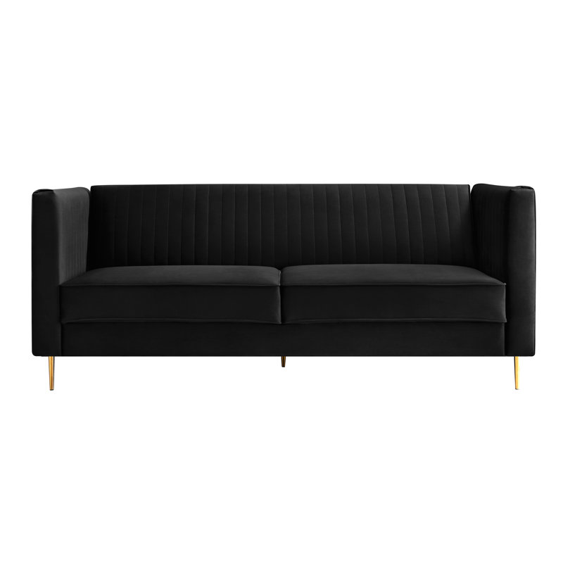 Augie 3 Seater Sofa Bed, Black