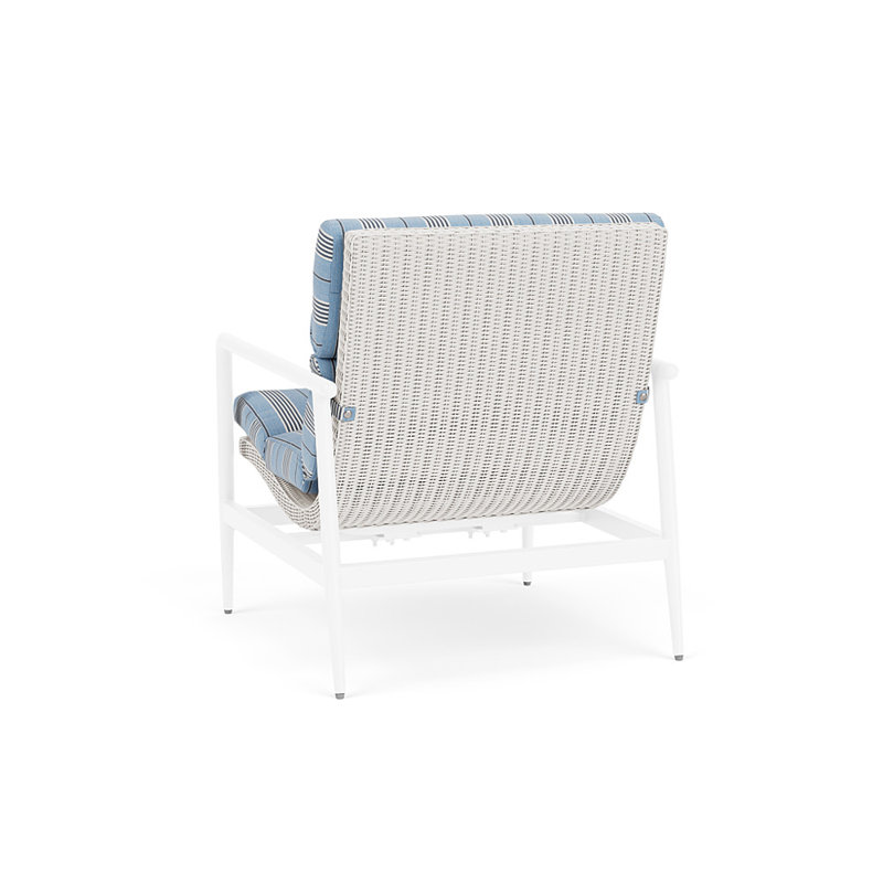 Cascade Spring Rocker Lounge Chair, Hansen Sky, White