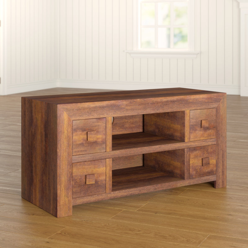 Quinton TV Stand for TVs up to 49", Dark Mango