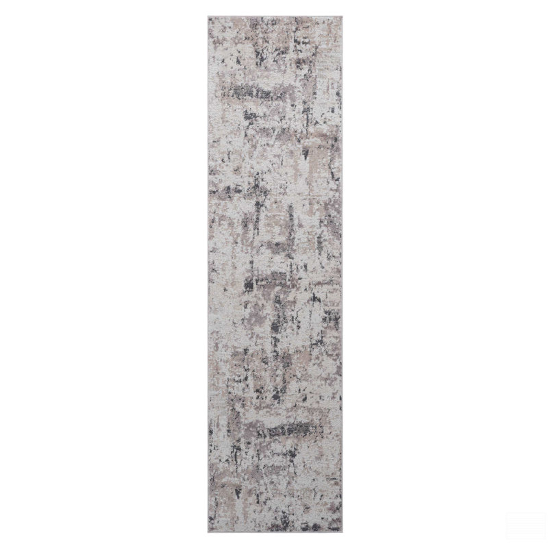 2X8 Abstract Runner Rug, Runner 2'2" x 8'