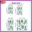 Rideaux vert obscurcissant et obscurcissant Green Botanical Illustration - 2 panneaux-545159980-545159981