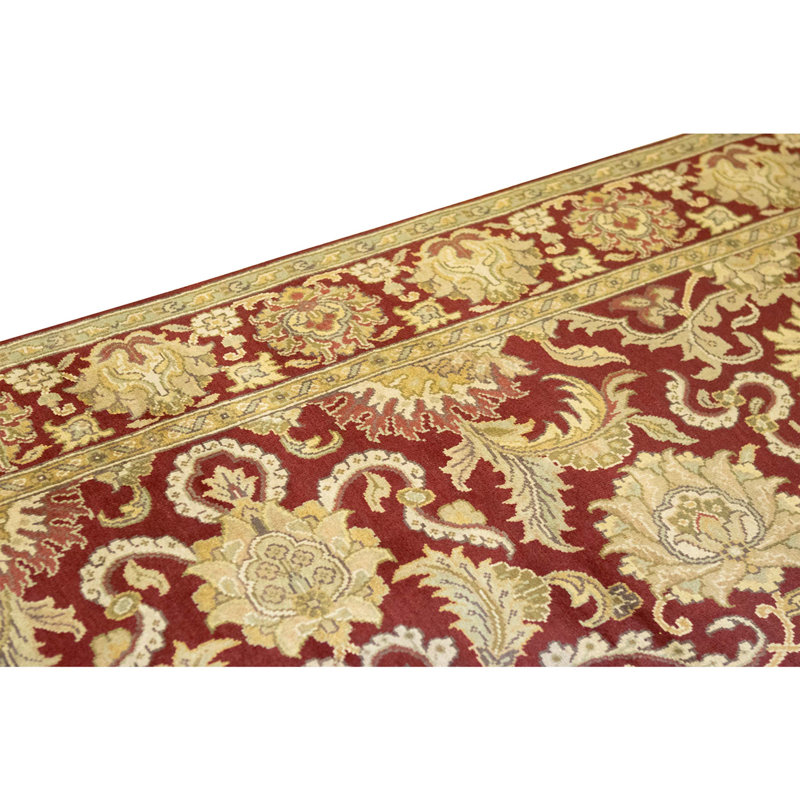 Tapis rouge noué à la main de haute qualité