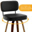 Swivel Bar Stools & Counter Stools Walnut Bentwood & Faux Leather-1483885917-1498450226