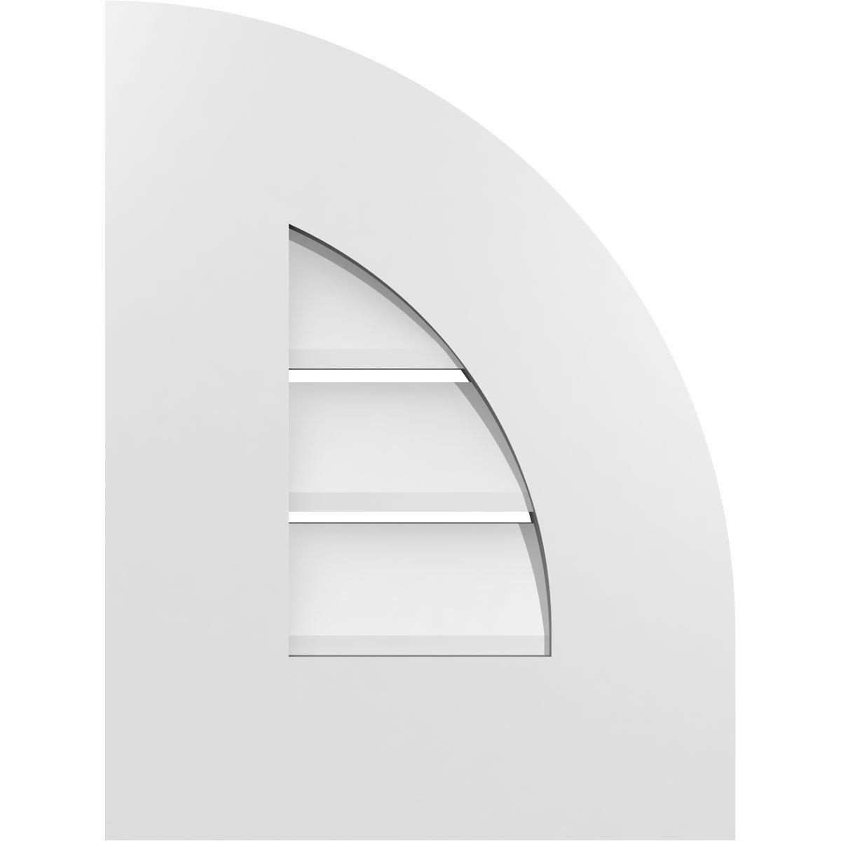 GVSRO20X2001SF Round Gable Vent - 20 Inch, Primed Tan, Surface Mount Urethane