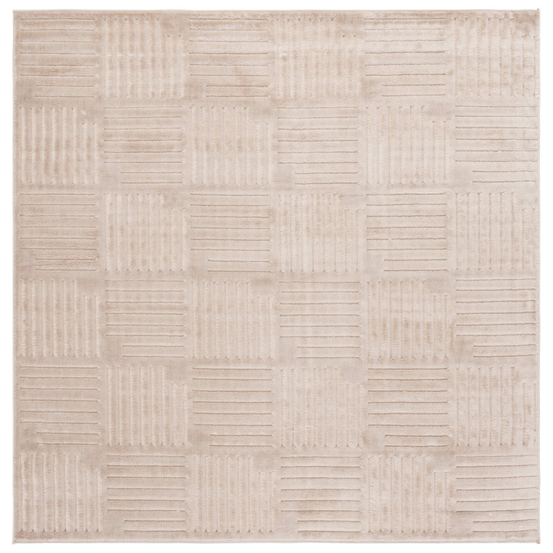 Kadynce Performance Geometric Rug, Square 6'7"