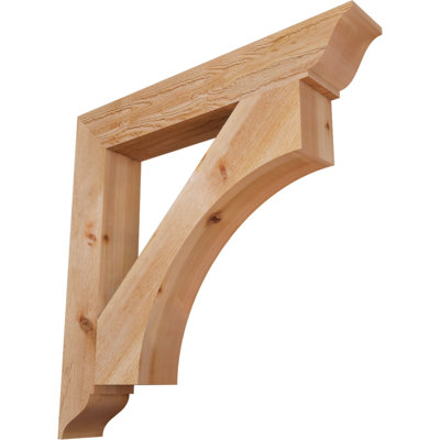 H 6 po x l 40 po x Support en bois / corbeau