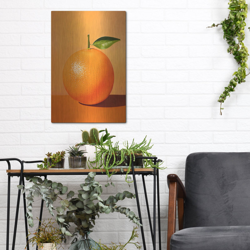 Orange' by Andreas Magnusson Metal Wall Art, 16" H x 12" W