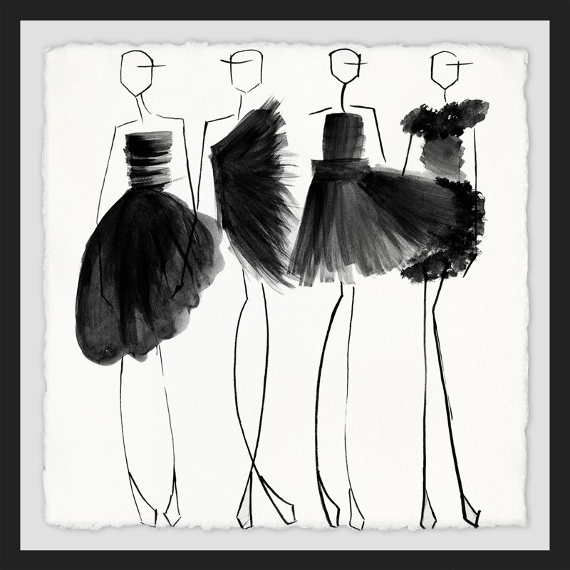 " Glam Noir ", 32" H x 32" W