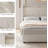 Luxury Storage Bed Frame - Wingback Headboard with Charging Station, 4 Drawers, No Box Spring-556790956
