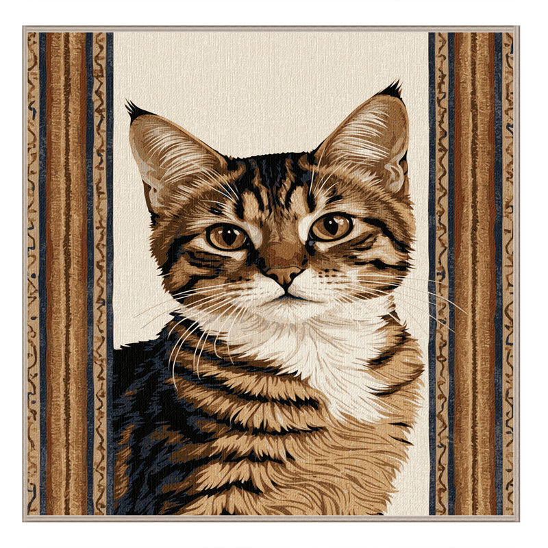 Washable American Curl Cats Area Rug, Square 4'