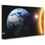 The Sun And Earth - Wrapped Canvas-55358989