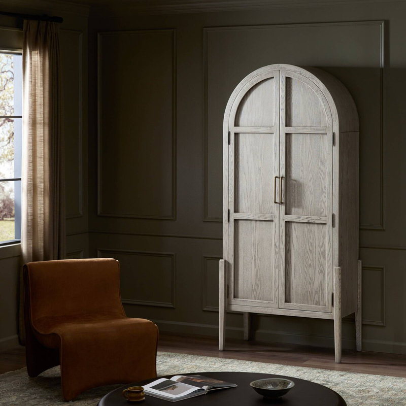 Tolle China Cabinet, White/Neutral