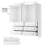 Sandrea 2-Door armoire wardrobe With Mirror, Wardrobe Closet With 3 Drawers (Set of 2)-682798570