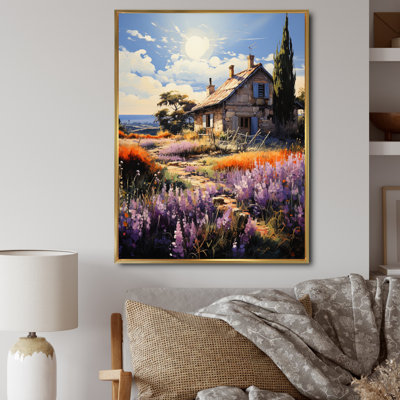 Hilkowski " Farmhouse Garden Whispers Pointillism II "