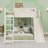 Wood Loft Bed with Slide and Storage-669222160-669222255