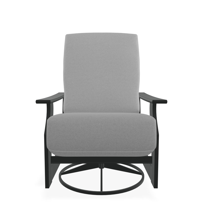 St. Catherine Polymer Outdoor Lounge Chair, Graphite, Dazzle