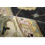 Hand-Knotted High-Quality Black and Cream Area Rug