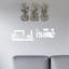 3 pièces d'art mural en métal avec fleurs - Cadeaux de pendaison de crémaillère-633773864