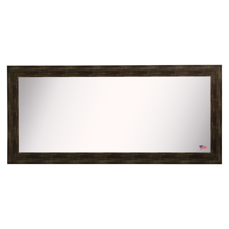 Wood Flat Mirror, 64" H x 35" W