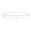 Sabel Modern wall panel with shelving, hanging board, living room, bedroom, engineered wood, warm oak decor, 140 cm W x 22.5 cm H x 21.5 cm D-130987213