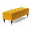 Safar Wide Tufted Rectangle Ottoman Storage Bench – Upholstery Plush Velvet Shoe Bench with Black Turned Wooden Legs-111753546-108634780