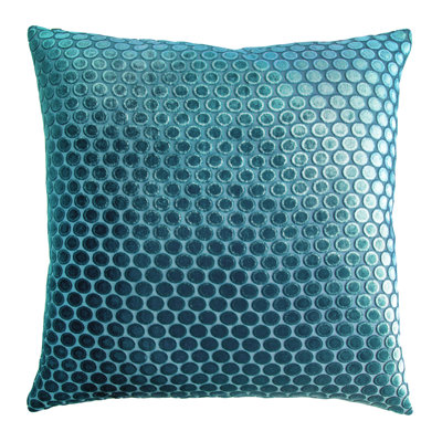 Dots Square Velvet Pillow Cover & Insert