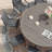 Lehigh 10-Person Patio Dining Set with 63" Round Dining Table and 10 PVC-coated polyester Dining Chairs-1355416857