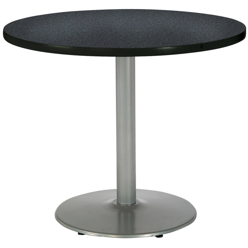 Table ronde pour salle de pause, Graphite nebula, Gris clair, L 36 po x P 36 po