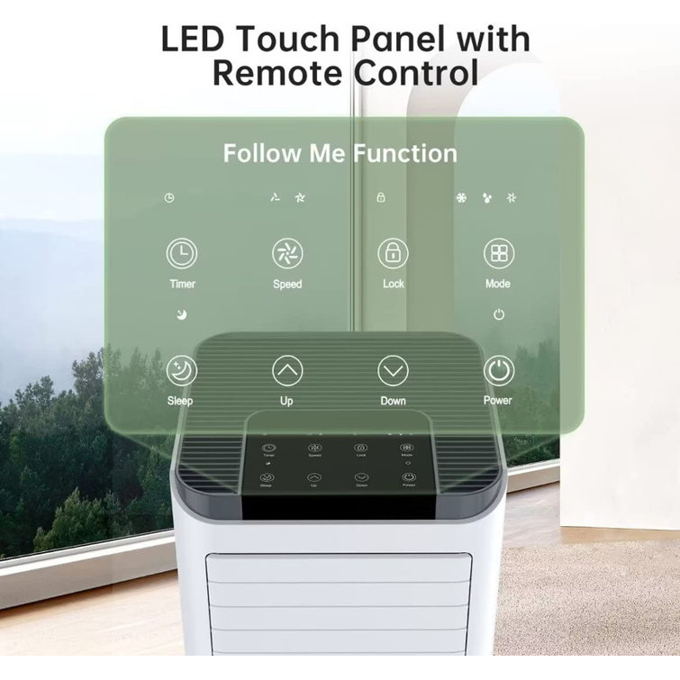 Portable Air Conditioner With Follow Me Remote Control