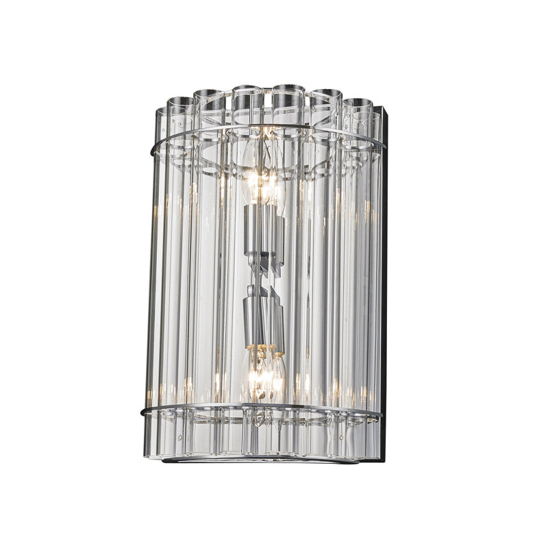 Ropesville Modern 2 Light Glass Rod Wall Sconce