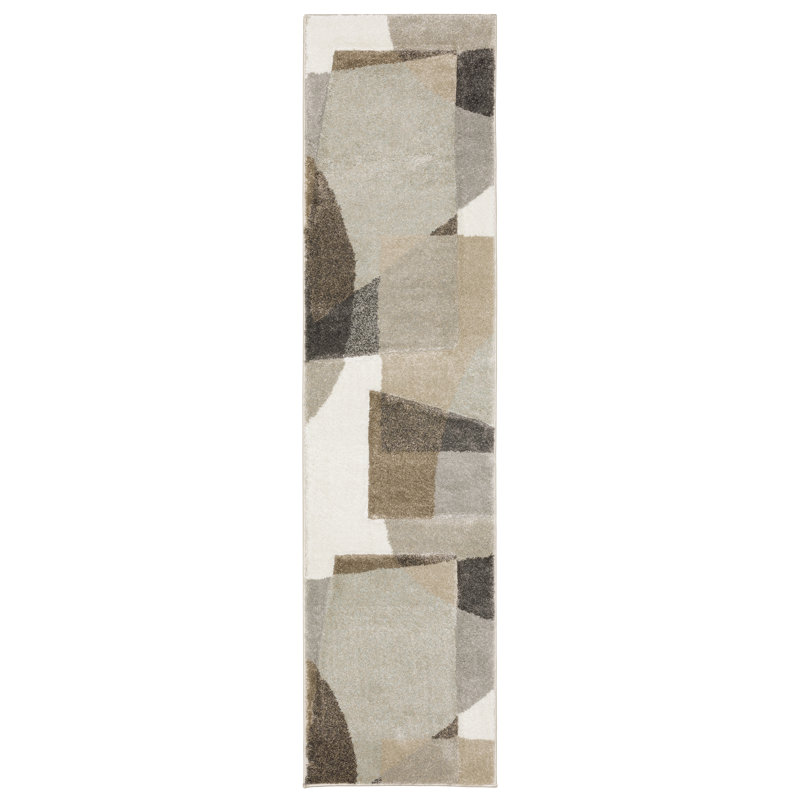 Kokoruda Geometric Indoor Rug, Runner 1'10" x 7'6"
