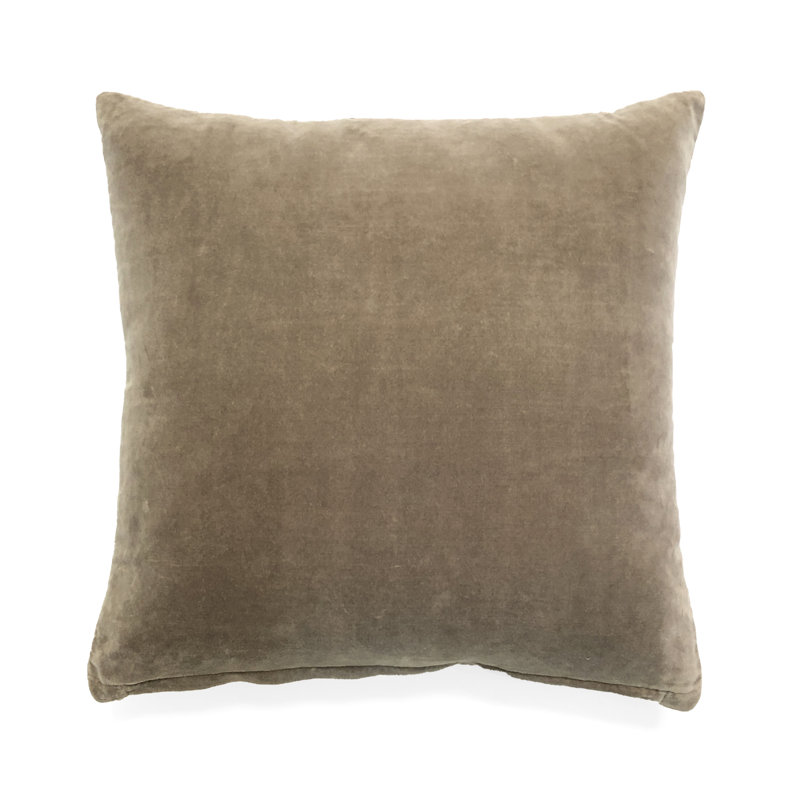 Embroidered Velvet Throw Pillow